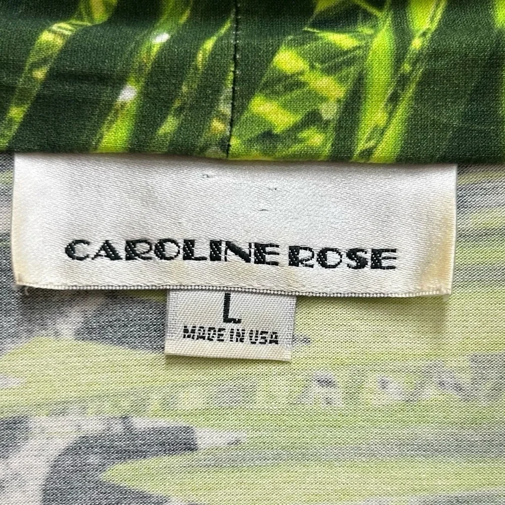 Caroline Rose Abstract Animal Print Kimono / Cardigan / Duster Size: L - Picture 3 of 3